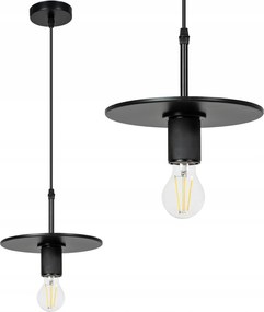 Függő Lámpa Fém Fekete Matt Modern