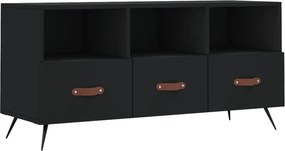 vidaXL fekete szerelt fa TV-szekrény 102 x 36 x 50 cm