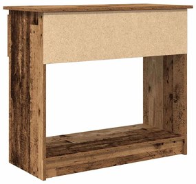 antik fa konzolasztal fiókokkal 85,5x38,5x74,5 cm