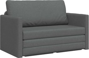 vidaXL Kanapéágy 110cm Sötétszürke szövet