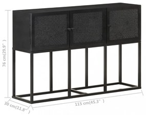 tömör mangófa tálalószekrény 115 x 30 x 76 cm