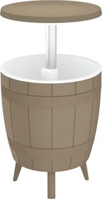 vidaXL világosbarna 3 az 1-ben polipropilén hűtőasztal