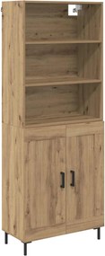 vidaXL Magasfiú Artisan tölgy 69,5 x 34 x 180 cm Faanyag