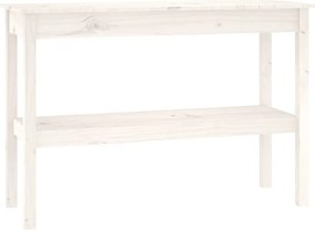 vidaXL fehér tömör fenyőfa tálalóasztal 110 x 40 x 75 cm