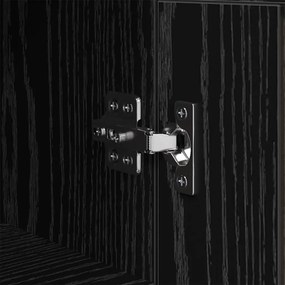 Széf Fekete tölgy 34,5 x 34 x 90 cm Műszaki fa és vas