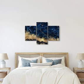 Kép - Sötétkék márvány (90x60 cm)