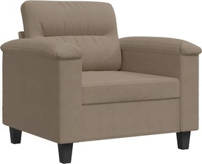 vidaXL tópszínű mikroszálas szövet kanapéfotel 60 cm