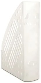 Iratpapucs, műanyag, 70 mm, DONAU, áttetsző fehér (D74621F)