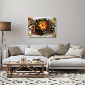 Egy őskori festmény képe (üvegen) (70x50 cm)