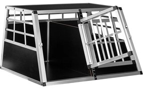 PETSTUFF® Kutyaszállító box L 89 × 69 × 50 cm MDF ALU 90°