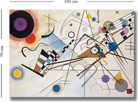 70100KANDINSKY006 Kandinsky vászonkép, 70 x 100 cm