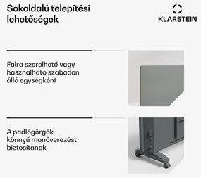 Bansin Smart 1500 konvektoros hősugárzó, 1500 W, Alkalmazás, 5- 50 °C, LED kijelző, Érintőképernyő
