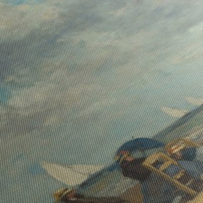 Kép - Eugène Boudin, Beach  at Trouville, reprodukciók (90x60 cm)