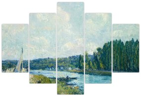 Kép - Alfred Sisley, The Banks of the Oise, reprodukciók (150x105 cm)