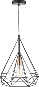 Dar Lighting vintage függeszték sword matt fekete réz darswo0122