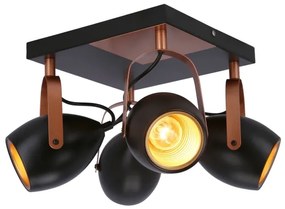 spotlámpa ANICA 4xE14/40W/230V fekete/réz