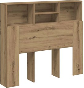 vidaXL kézműves tölgy szerelt fa áthidalószekrény 120 x 19 x 103,5 cm