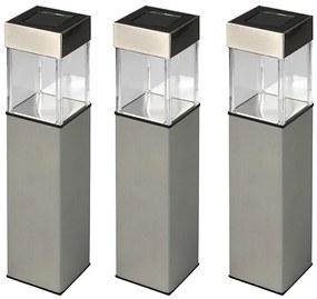 Grundig 90048 - KÉSZLET 3x Napelemes lámpa LED/5,5x28cm 1xAAA 600 mAh