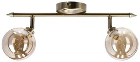 Bronzszínű mennyezeti lámpa üveg búrával ø 10 cm Rodia – Candellux Lighting