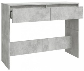 betonszürke szerelt fa dohányzóasztal 100x35x76,5 cm