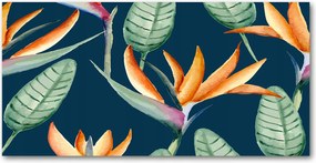 Fotó üvegkép Királyi Strelicia 140x70