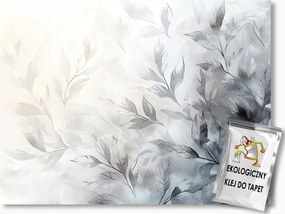 Fotótapéta Flizelina Grafika Szürke Levelek B&w Minimalizmus 254x184 ragasztó