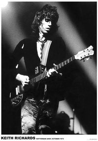 Plakát Rolling Stones / Keith Richards - Rotterdam 1973, (59.4 x 84 cm)