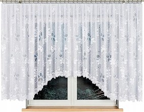 Renata Függöny 500x150cm, fehér szín, íves függöny (kész)