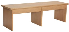 Natúr színű TV-állvány tölgyfa dekorral 99x30 cm Doppio – Hübsch
