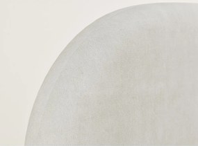 Krémszínű kárpitozott ágyneműtartós franciaágy ágyráccsal 140x200 cm Maumere – Maison de Rêve