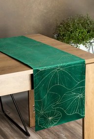 Blink18 bársony asztali futó Sötétzöld 35x220 cm