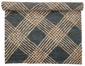 Antracitszürke juta szőnyeg 150x245 cm Cat – Bloomingville