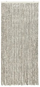világos- és sötétszürke zsenília rovarfüggöny 90 x 220 cm