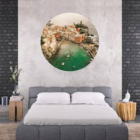 PIPPER. Textil kör alakú falmatrica "Cinque Terre – Olaszország" Méret: 120cm