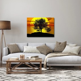 Egy fa sziluettjének képe (70x50 cm)
