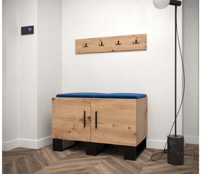 Előszobabútor Amanda 21 (artisan tölgy + kék). 1086042