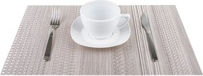 Asztali alátét 30x45 Boho ezüst tányéralátét