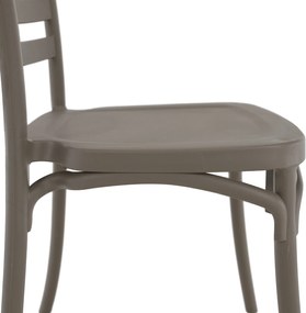 Rakásolható szék, szürkésbarna taupe, SAVITO
