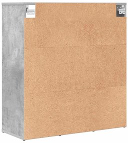 Cipősszekrény Beton szürke 77.5 x 30 x 83.5 cm Faanyag