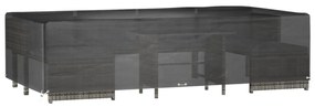 téglalap alakú kerti bútorhuzat 12 fűzőlyukkal 315x160x75 cm
