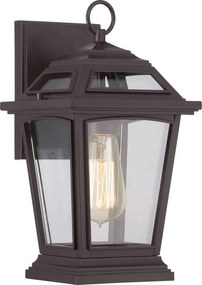 ELSTEAD QZS-RGE8407WT RIDGE Klasszikus Kültéri Fali Lámpa Barna E27 IP44