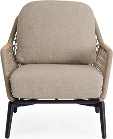 Világosbarna fém kerti fotel Eulero – Bizzotto