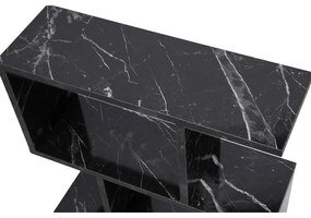 Kis asztal Life - Fekete, Marble
