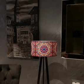 Állólámpa AYD 1xE27/40W/230V barna/színes