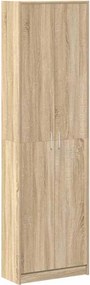 vidaXL Ruhásszekrény polcokkal Sonoma tölgy 55 x 25 x 189 cm Faanyag