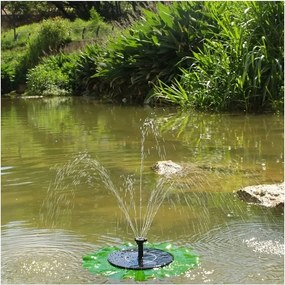 Zaparkorun Napelemes kerti szökőkút tavirózsa alakban