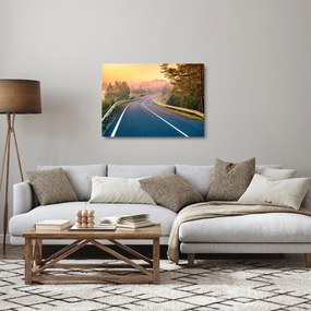 Üveg kép - Az utazás napfelkeltekor (70x50 cm)