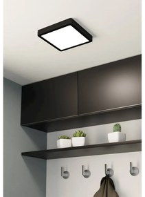 Fekete LED mennyezeti lámpa 21x21 cm FUEVA 5 – EGLO