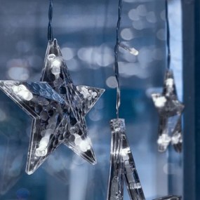 Brilagi - LED Kültéri karácsonyi lánc 123xLED/3xAA/USB 3m IP44 hideg fehér