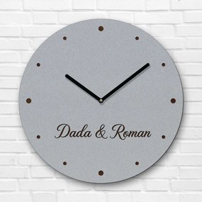 DUBLEZ | Személyre szabott fa óra nevekkel